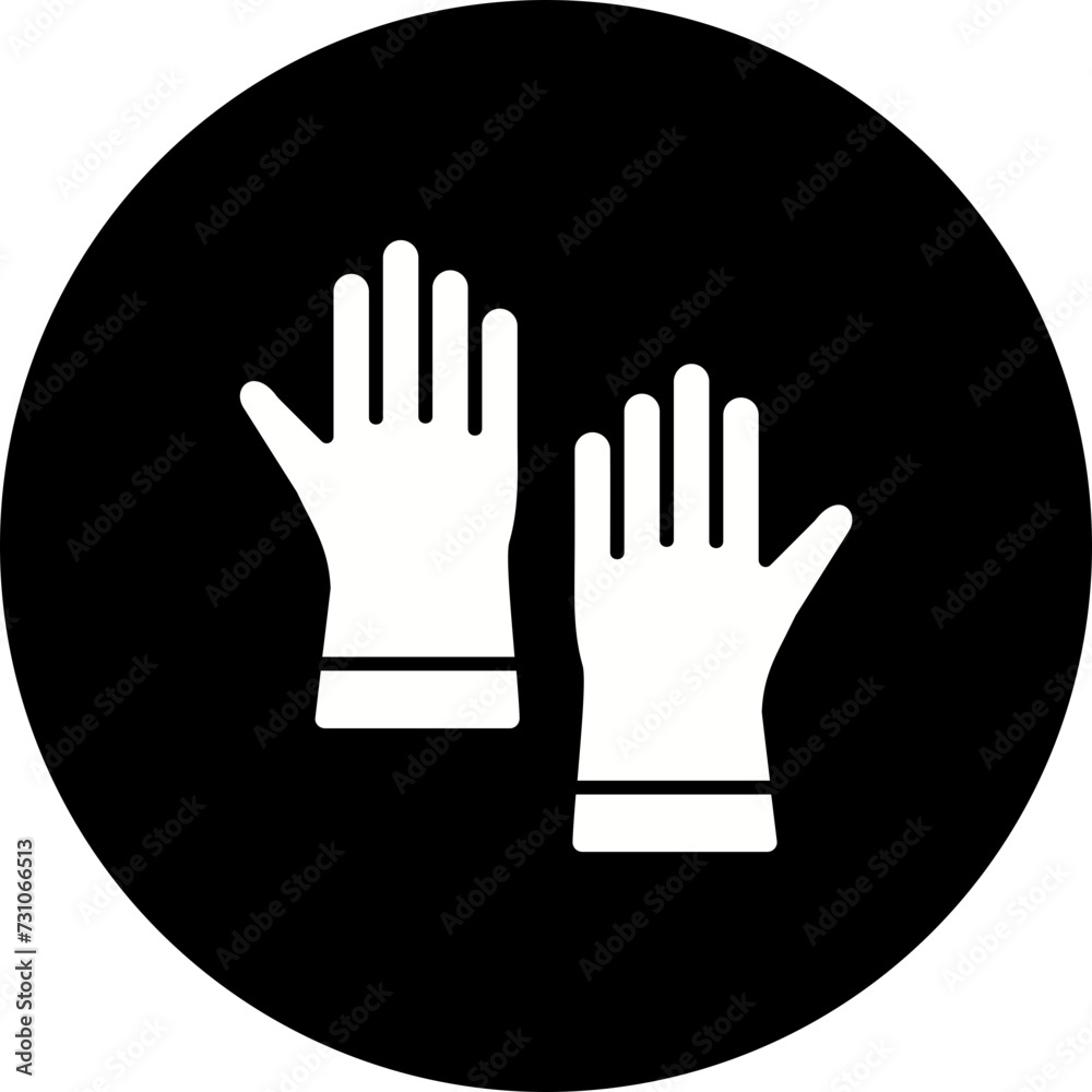 Cleaning Gloves Icon Cleaning Gloves Icon