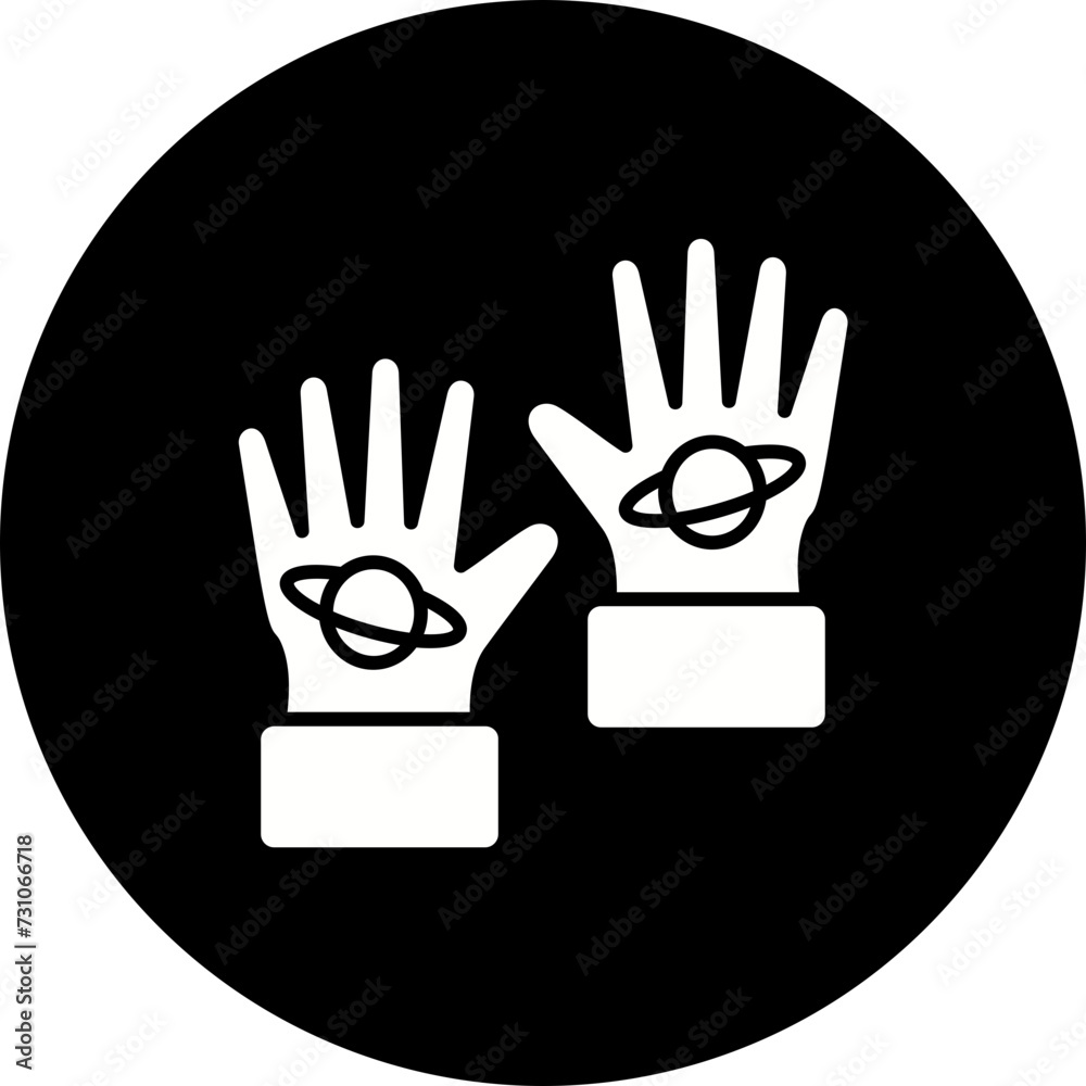 Obraz premium Space Gloves Icon