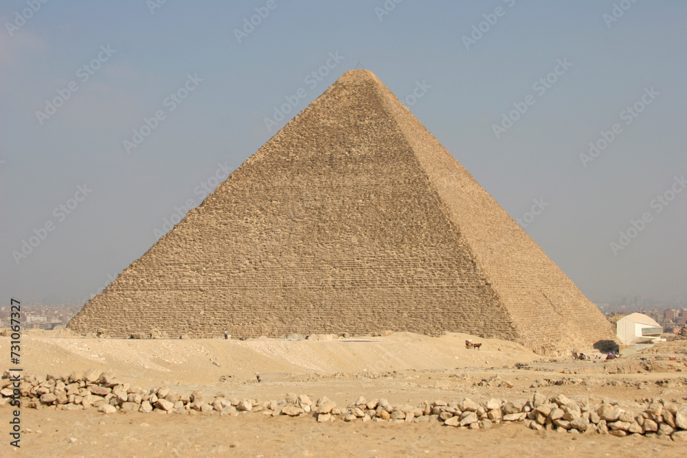 The Great Pyramids in Giza pyramid complex, Egypt. One of Seven Wonders of the World. The Great Pyramids in Giza pyramid complex, Egypt. One of Seven Wonders of the World.