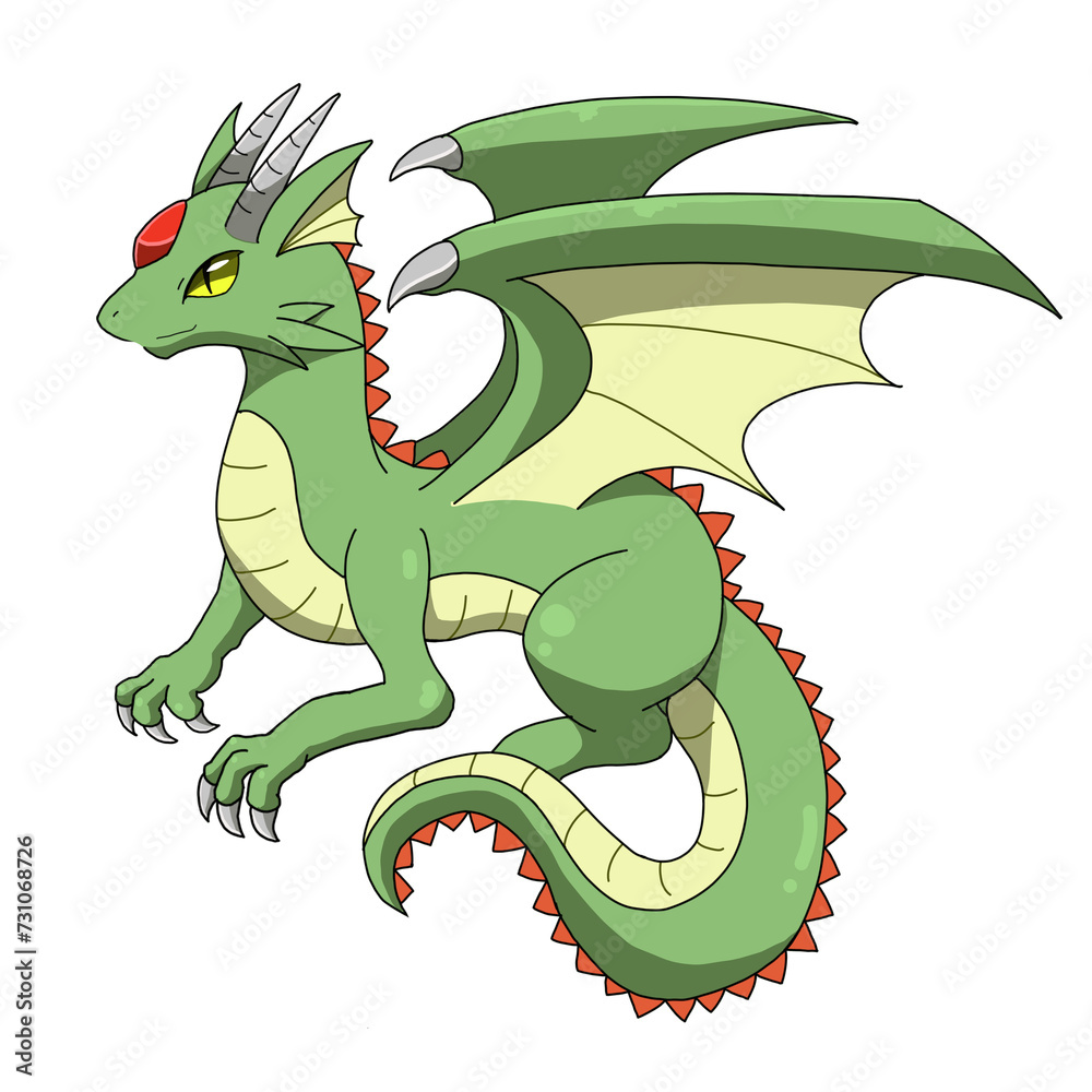 Naklejka premium 大きいドラゴン