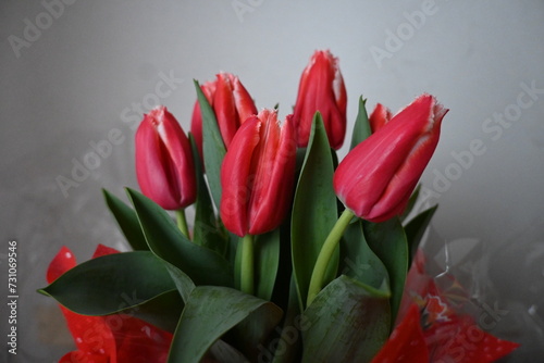 Mazzo di fiori  tulipani rossi
