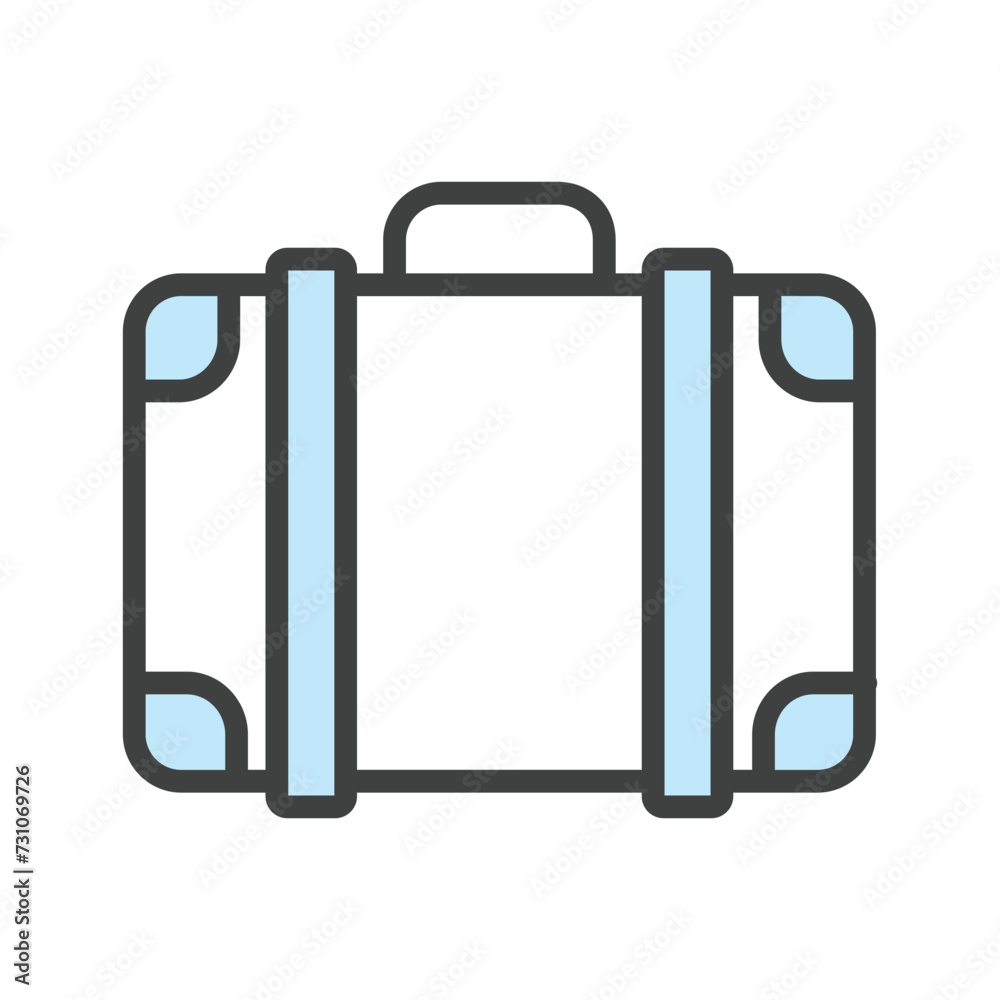 Luggage icon vector design template Luggage icon vector design template