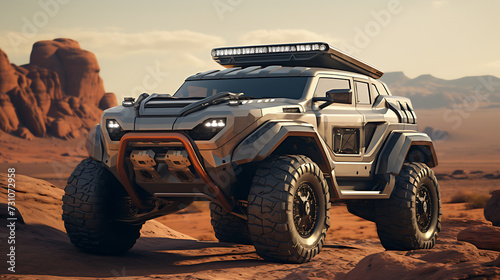 futuristic_adventure_offroad_car_in_the_desert © Altair Studio