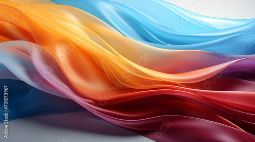 Background Colorful red tone gradient rainbow overlay abstract background bright creative  waves of fabric  template luxurious cloth festivals Glossy smooth texture  flowing  curve lines wallpaper