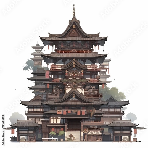 Traditional Japanese Pagoda