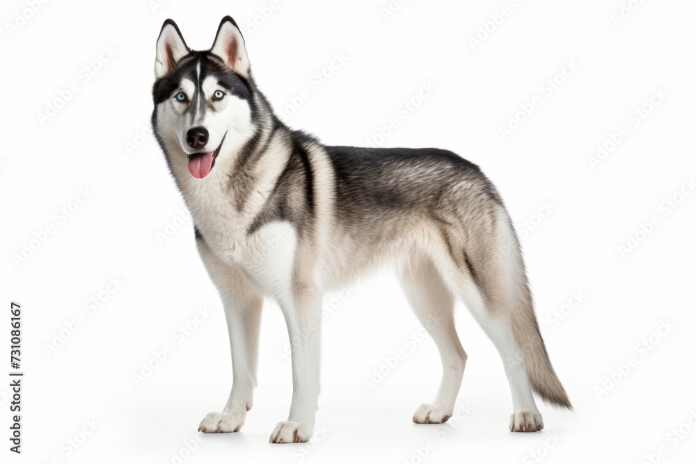 Siberian husky dog clipart
