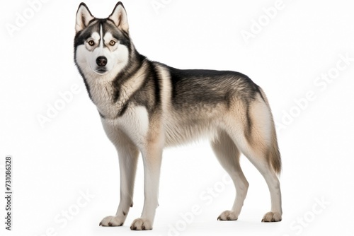 Siberian husky dog clipart