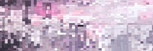 A and Magenta pixel pattern artwor light magenta and dark gray  grid
