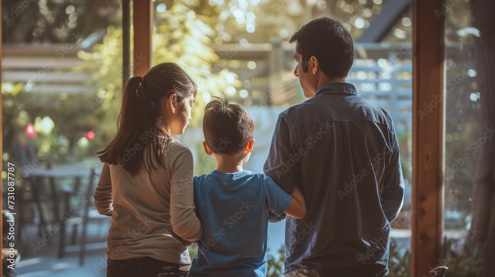 Shared Custody: Document the logistics of shared custody arrangements. Photograph parents exchanging children or children moving between two households 