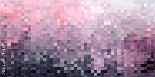 A and Mauve pixel pattern artwork, light magenta and dark gray, grid  © Celina