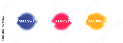 Abstract vector shapes illustration. Liquid shape collection. Futuristic design element.