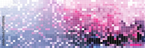 Pink pixel pattern artwork, light magenta and dark gray, grid 