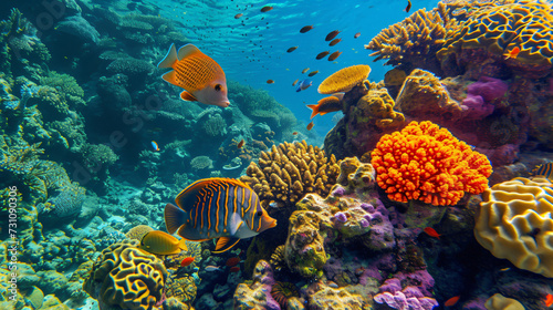 coral reef and fish © John