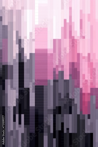 A and Magenta pixel pattern artwork light magenta and dark gray  grid