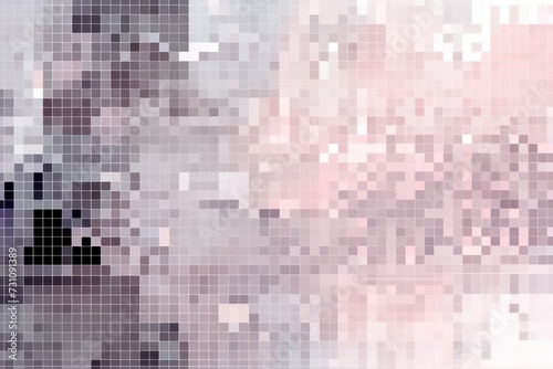 Gray and Teal pixel pattern artwork