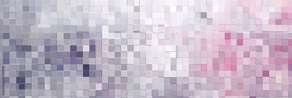 Pink and White pixel pattern artwork