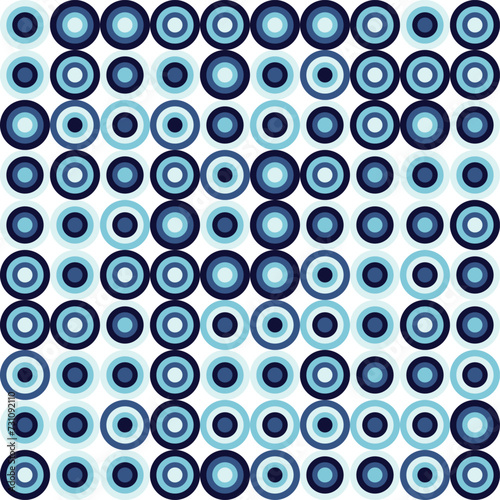 Abstract geometric Bauhaus pattern design. Vector circle, triangle and square lines color art design. Colorful Bauhaus background pattern. 
