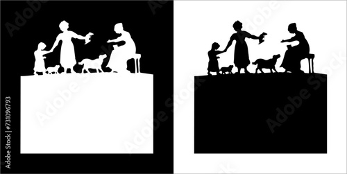 Illustration vector graphics of ChildDarling icon