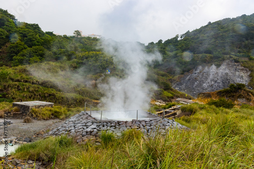 Yamgmigshan National Park geothermal active area with sulfuric gases © Jasper Neupane