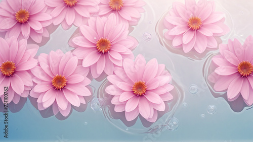 Pink water flowers © Garadel