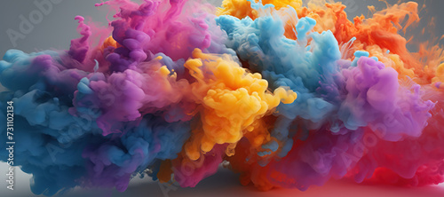 colorful smoke, gas, explosion, fog 32