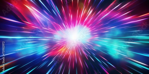 colorful light explosion flash background design pattern