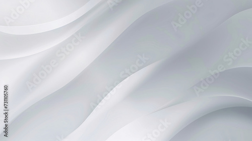 An elegant and modern white wavy texture background with a smooth gradient, ideal for professional and clean design aesthetics. © eaglesky
