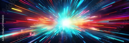 colorful light explosion flash background design pattern