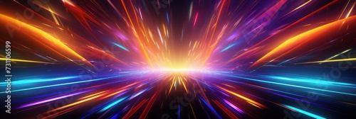 colorful light explosion flash background design pattern © Celina