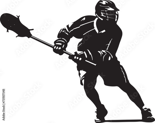lacrosse silhouette vector illustration photo