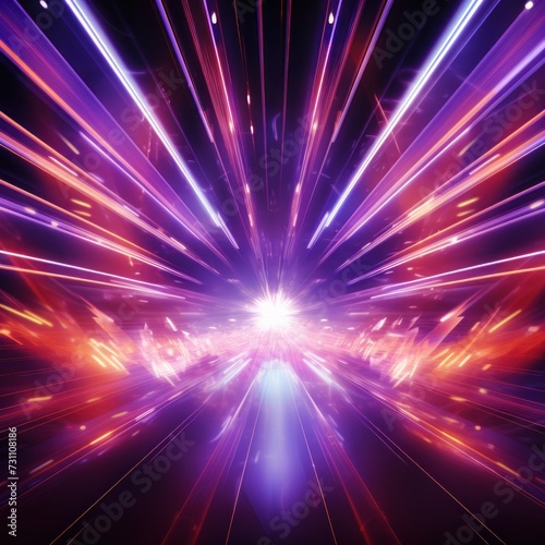 colorful light background explosion space burst style