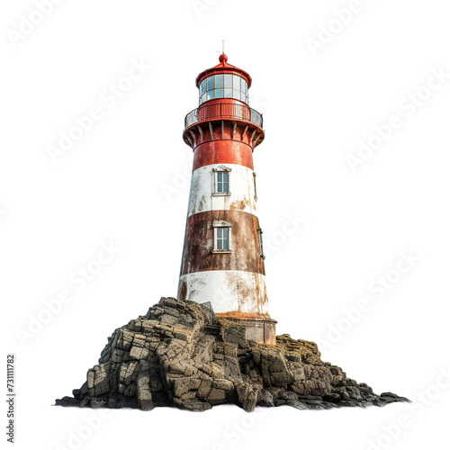 Lighthouse isolated on transparent background