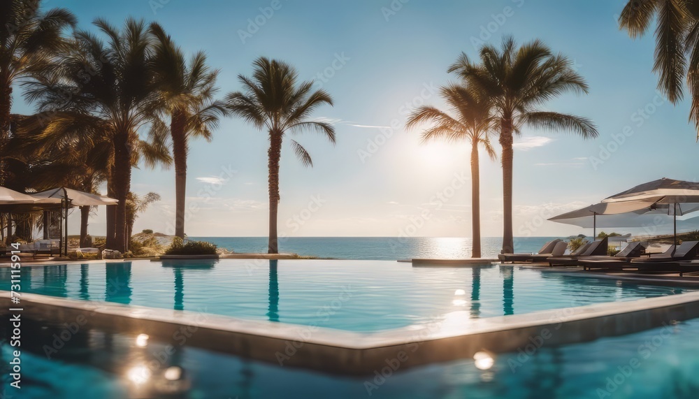 Luxury Swimming pool in front of beach