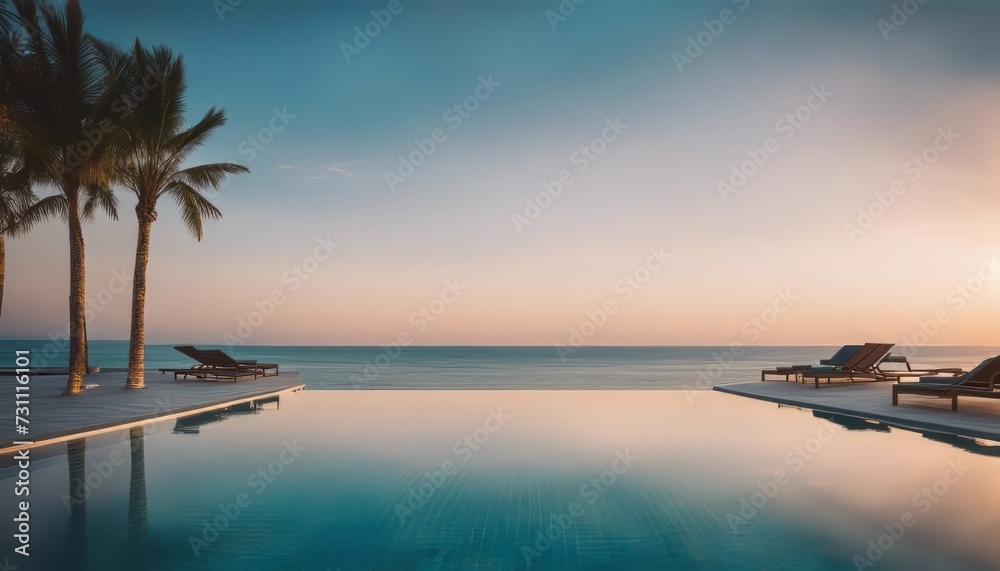Luxury Swimming pool in front of beach