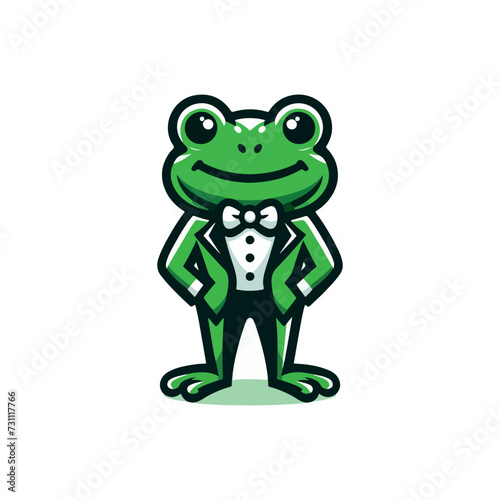 Prince Charming Frog vector illustration Use Logo  T-shirt 