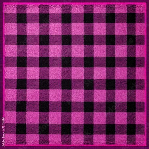 Magenta square checkered carpet texture 