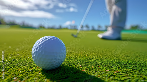 Golfers on the Green: Enjoying a Round of Golf