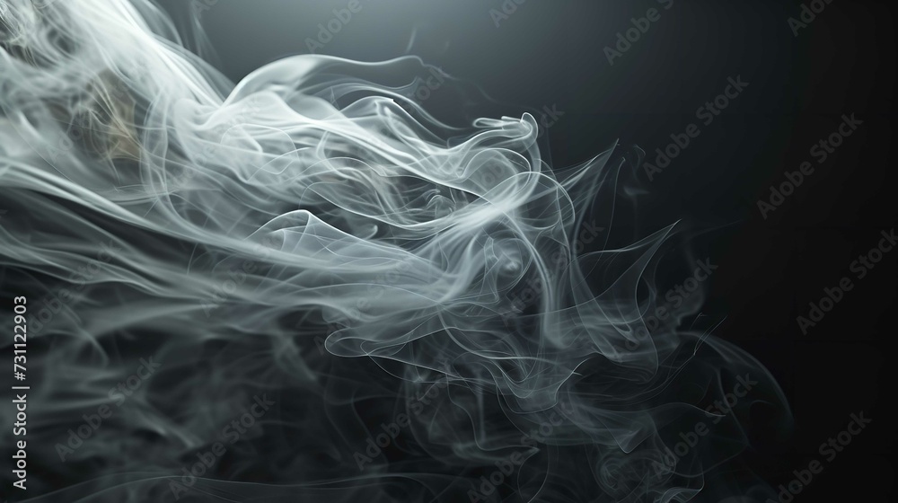 Abstract Smoke Background with Realistic Lighting