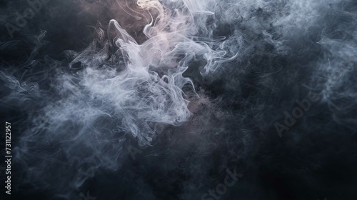 Abstract Smoke Background with Realistic Lighting