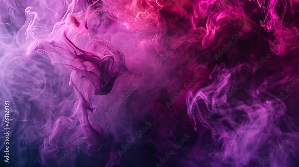 Obraz premium Abstract Magenta Smoke Background with Graceful Flow