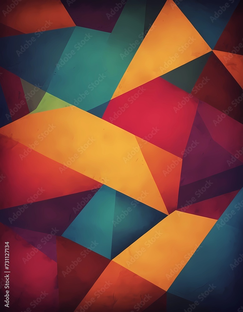 Abstract 2D geometric colorful background Abstract 2D geometric colorful background
