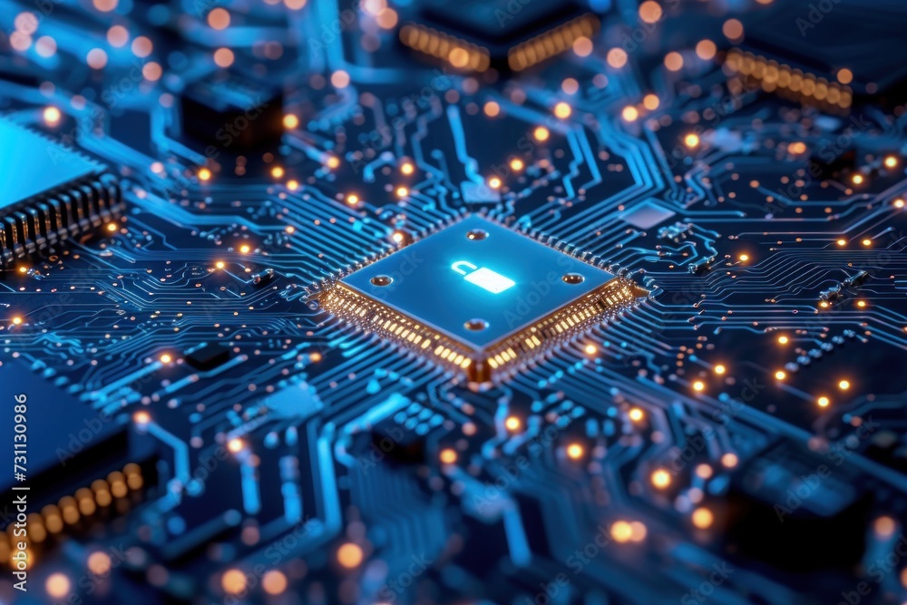 Close Up of a Computer Circuit Board Close Up of a Computer Circuit Board