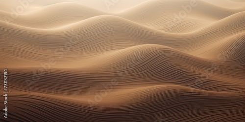 brown wavy lines field landscape © Celina