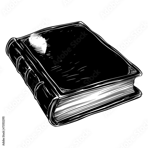 Silhouette book black color only