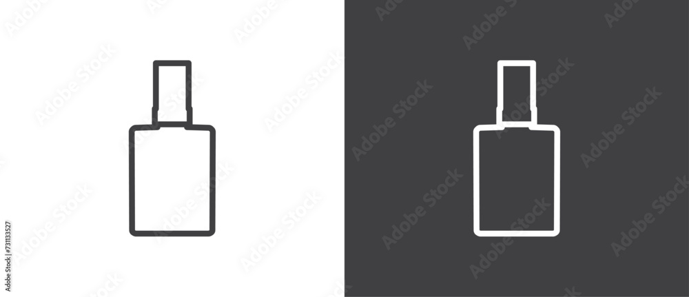 Bottle fragrance perfume icon vector. Eau de toilette. Cologne icon vector illustration, Simple line icon of perfume. linear icons of parfumes in black and white background. Bottle fragrance perfume icon vector. Eau de toilette. Cologne icon vector illustration, Simple line icon of perfume. linear icons of parfumes in black and white background.