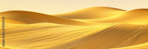 gold wavy lines field landscape