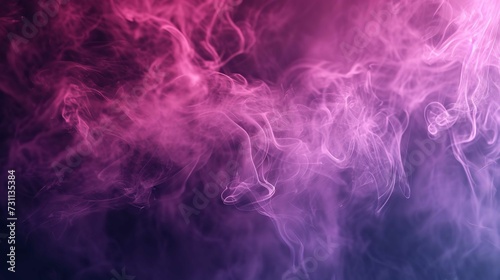 Abstract Magenta Smoke Background with Graceful Flow