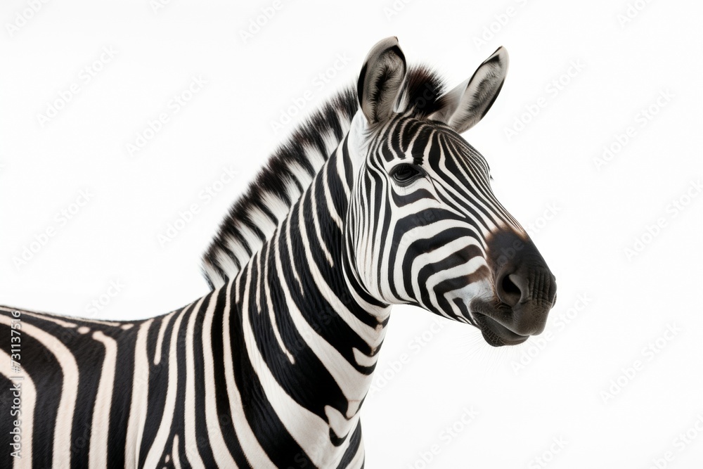 zebra isolated on white background zebra isolated on white background