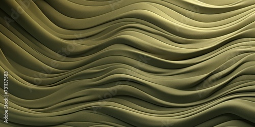 khaki green wavy lines field landscape