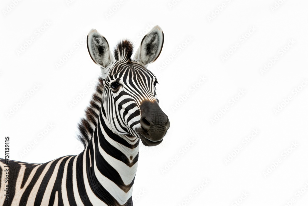 zebra isolated on white background zebra isolated on white background
